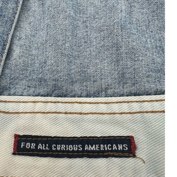 AGOLDE VINTAGE Cropped Jean Jacket Light Wash Women’s Size Medium Made In USA - Picture 8 of 11